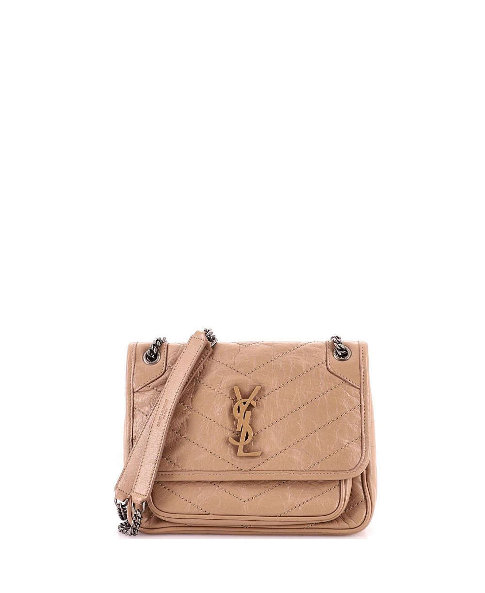 Pre-Owned Saint Laurent Chevron Chain-Strap Niki Shoulder Bag