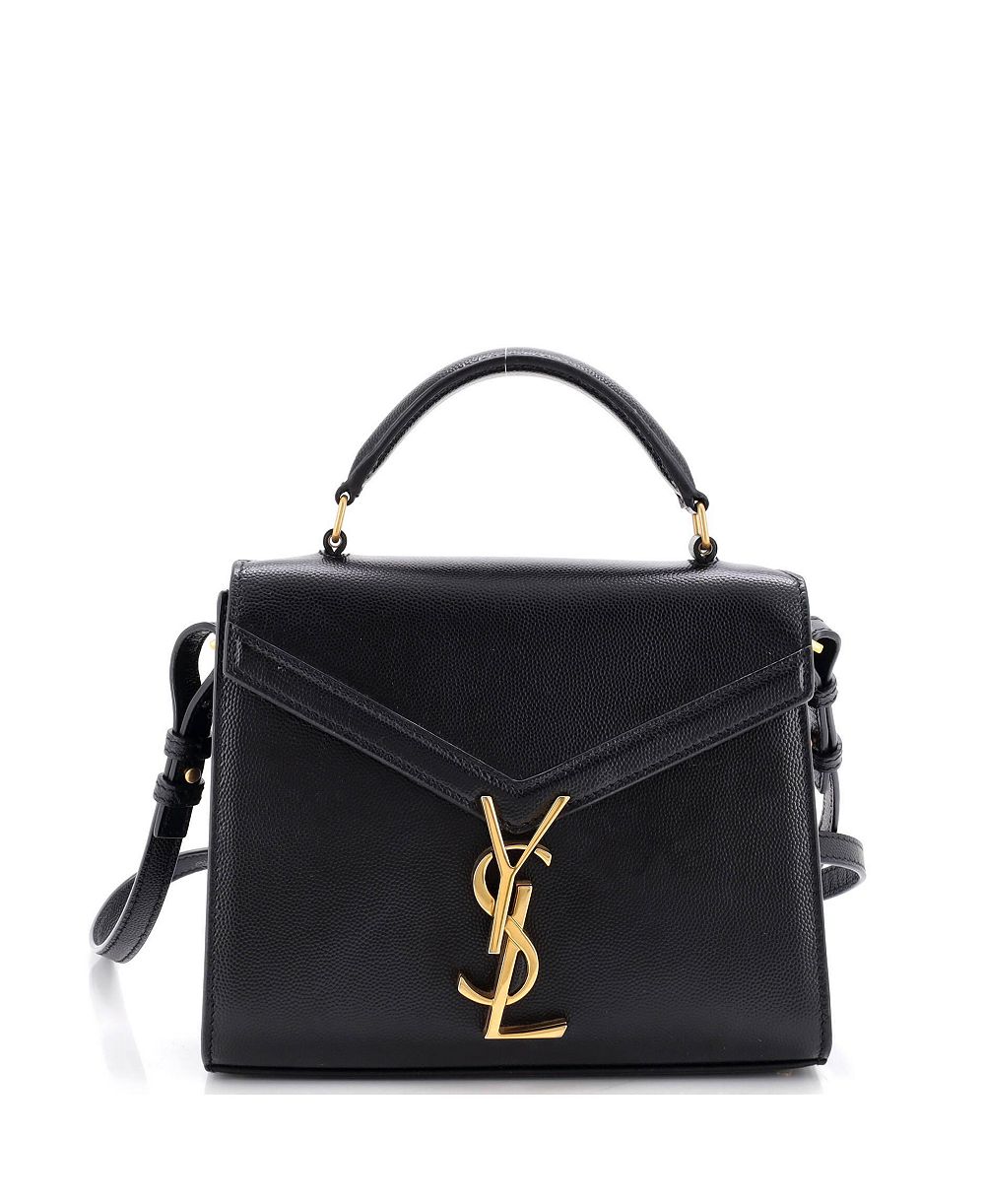 Pre-Owned Saint Laurent Cassandra Mini Leather Top Handle Bag