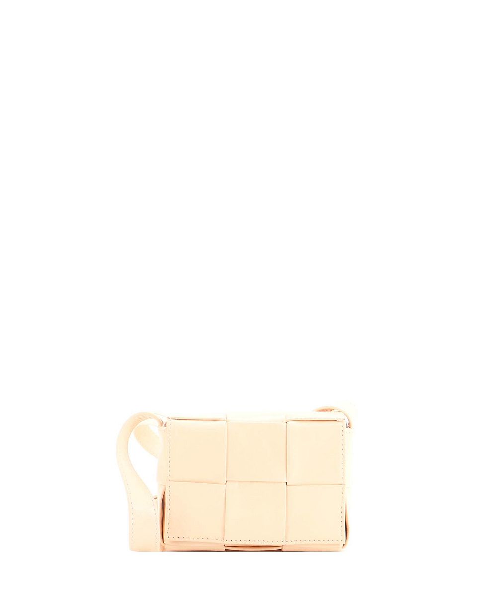 Pre-Owned Bottega Veneta Candy Cassette Intrecciato Leather Crossbody Bag