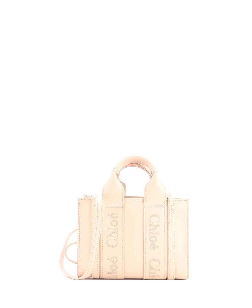 Pre-Owned Chloe Сумка-тоут из кожи Mini Woody с изменяемой формой