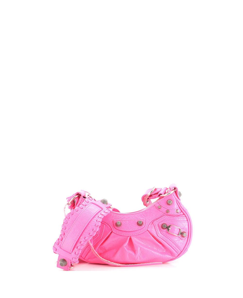 Pre-Owned Balenciaga XS Le Cagole Giant Studs Shoulder Bag Leather