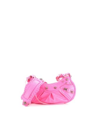 Pre-Owned Balenciaga XS Le Cagole Giant Studs Shoulder Bag Leather