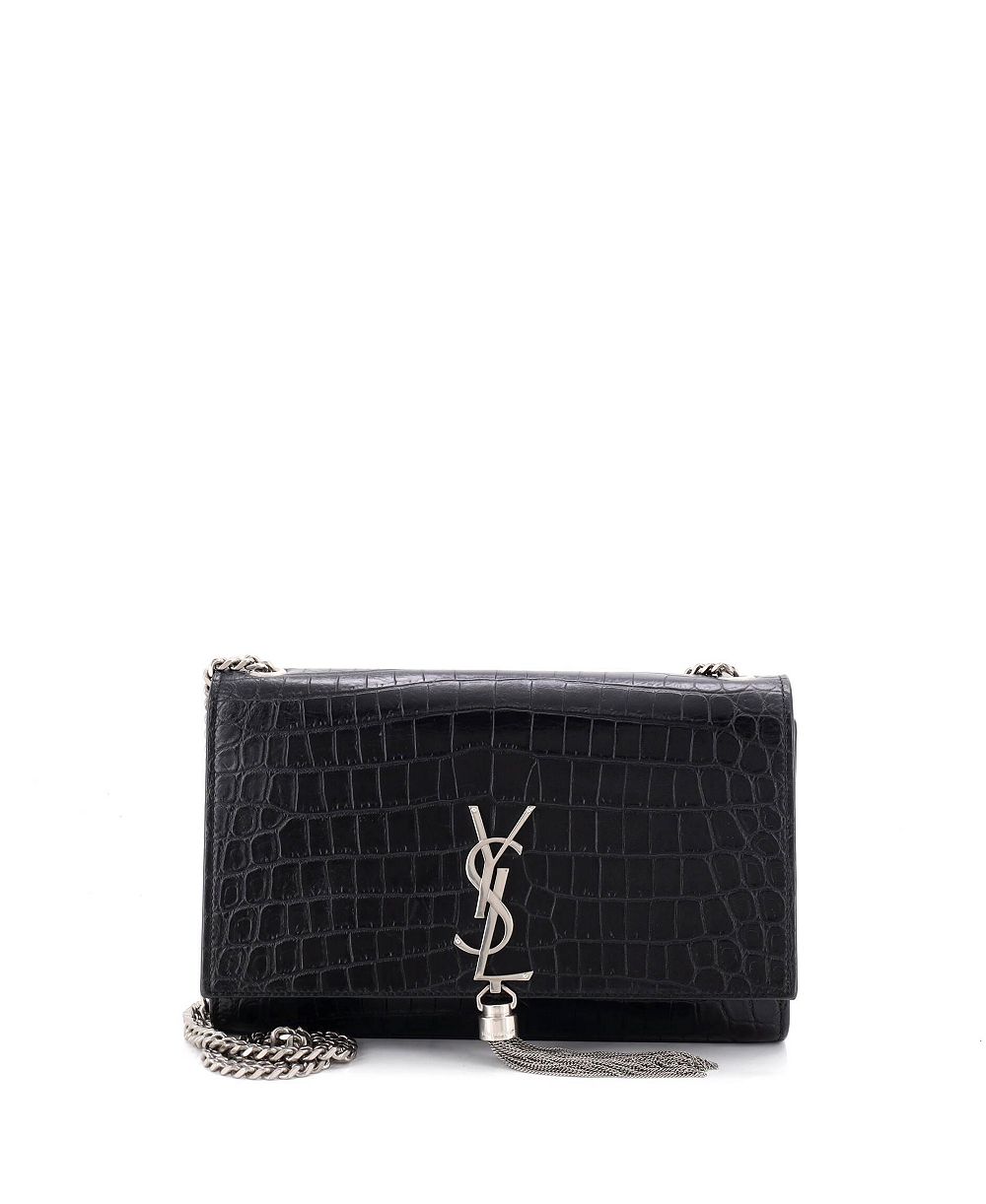 Pre-Owned Saint Laurent Kate Monogram Tassel Chain Strap Medium Crossbody Bag