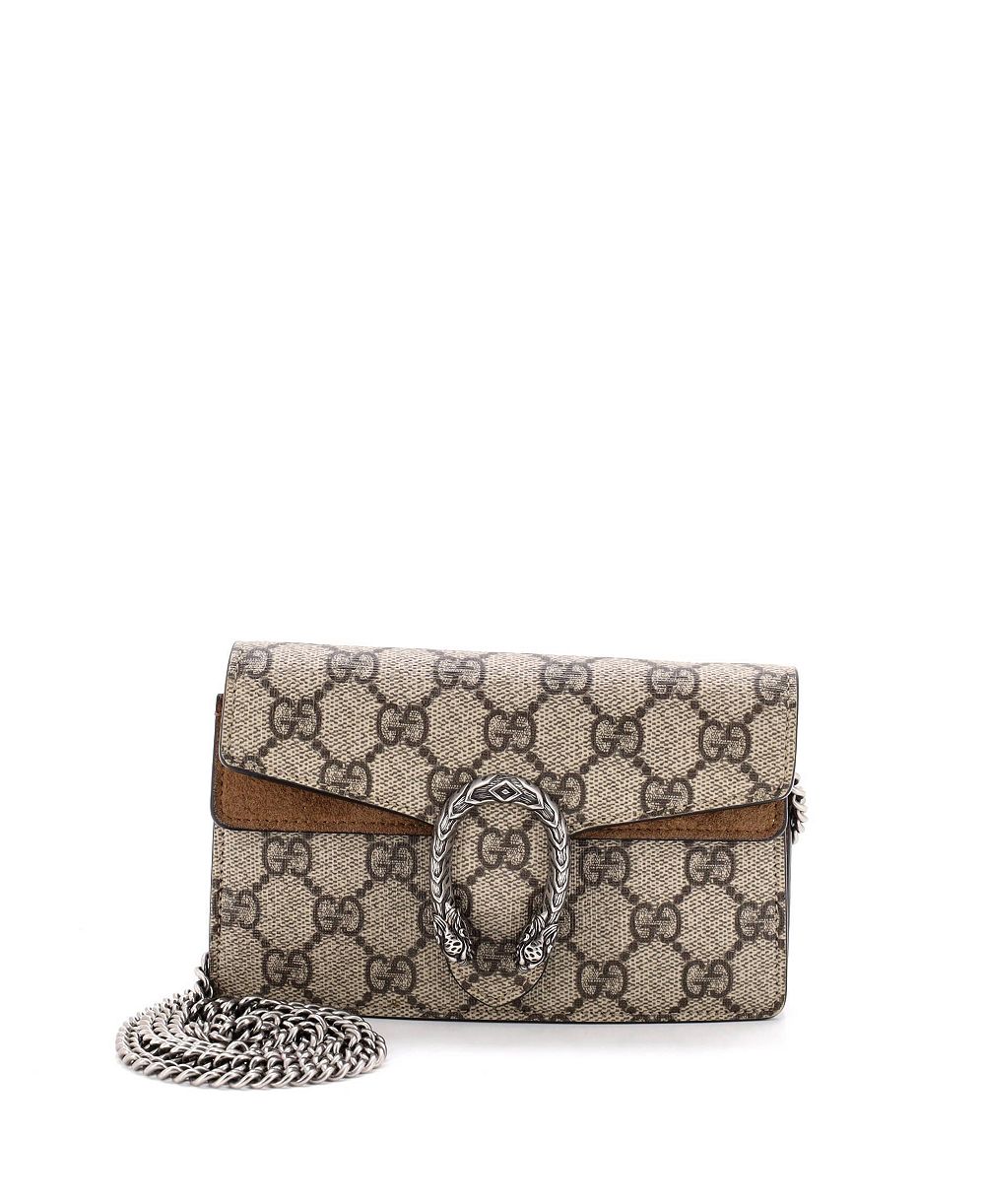 Pre-Owned Gucci мини-сумка-кроссбоди Dionysus из лакированной канвасной ткани GG