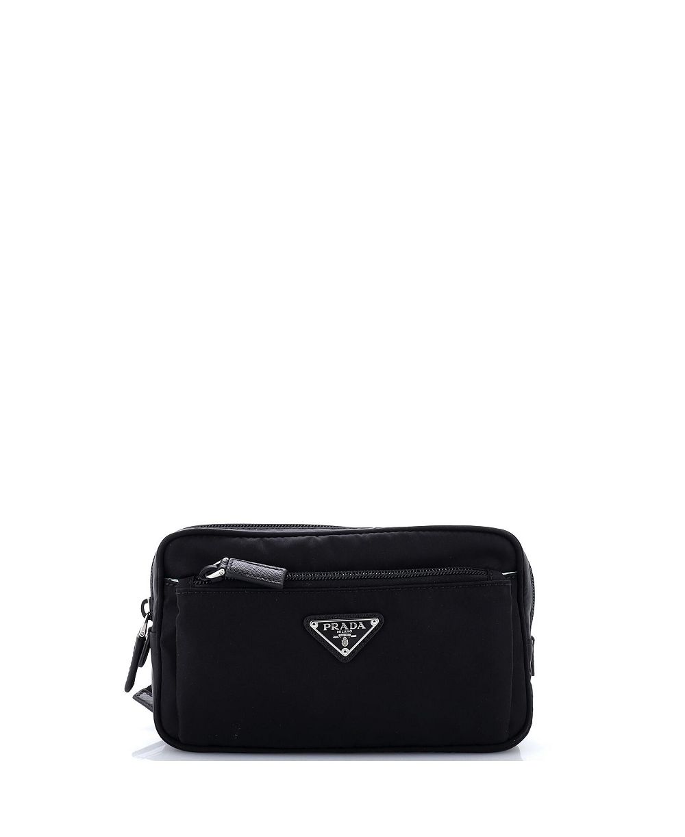 Pre-Owned Prada Tessuto Small Adjustable Zip Waist Bag