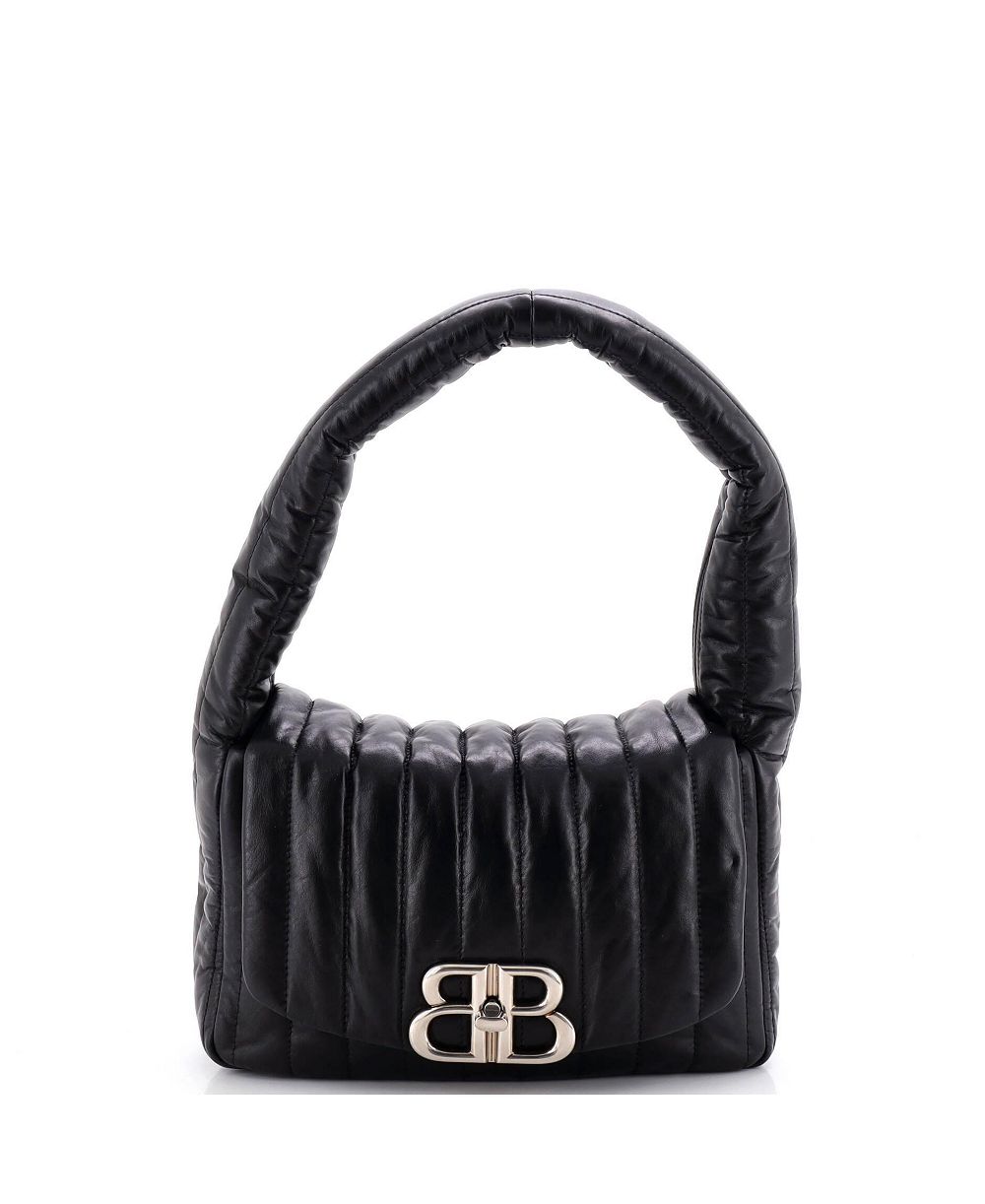 Pre-Owned Balenciaga Monaco Quilted Leather Sling Bag