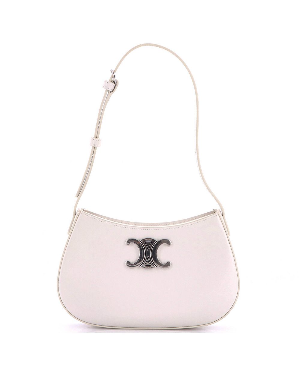Pre-Owned Celine Triomphe Tilly Smooth Calfskin Medium Shoulder Bag