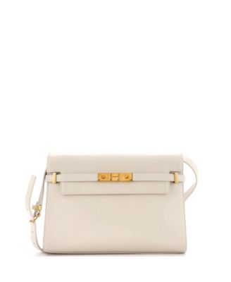 Pre-Owned Saint Laurent Средняя кожаная сумка через плечо Manhattan