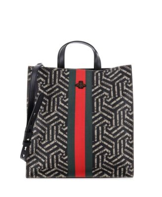 Сумка-тоут Gucci Caleido из лакированной ткани, совместимая с ноутбуком, 14"W x 15"H x 1.5"D (Pre-Owned)