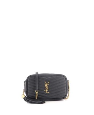 сумка mini lou matelasse-chevron camera bag от saint laurent (б/у)