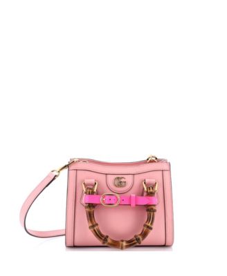 Pre-Owned Gucci Mini Diana NM Bamboo Handle Tote Leather