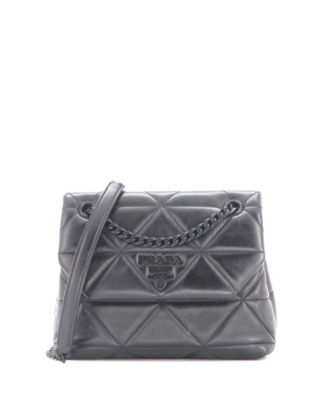 Pre-Owned Prada Spectrum Кожаная сумка через плечо с цепочкой из стеганой кожи Nappa