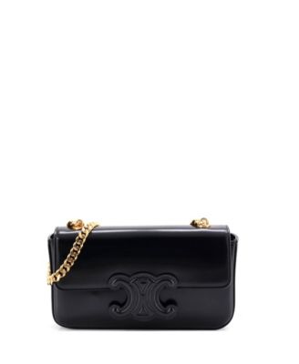 Pre-Owned Celine Triomphe Small Chain Shoulder Bag