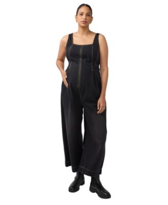 Ingrid + Isabel Women's Ingrid + Isabel Zip Front Drapey Denim Jumpsuit