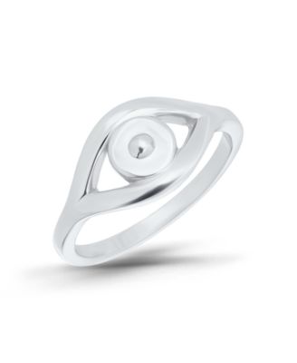 Macy's Cubic Zirconia Evil Eye Pinky Open Pinky Ring