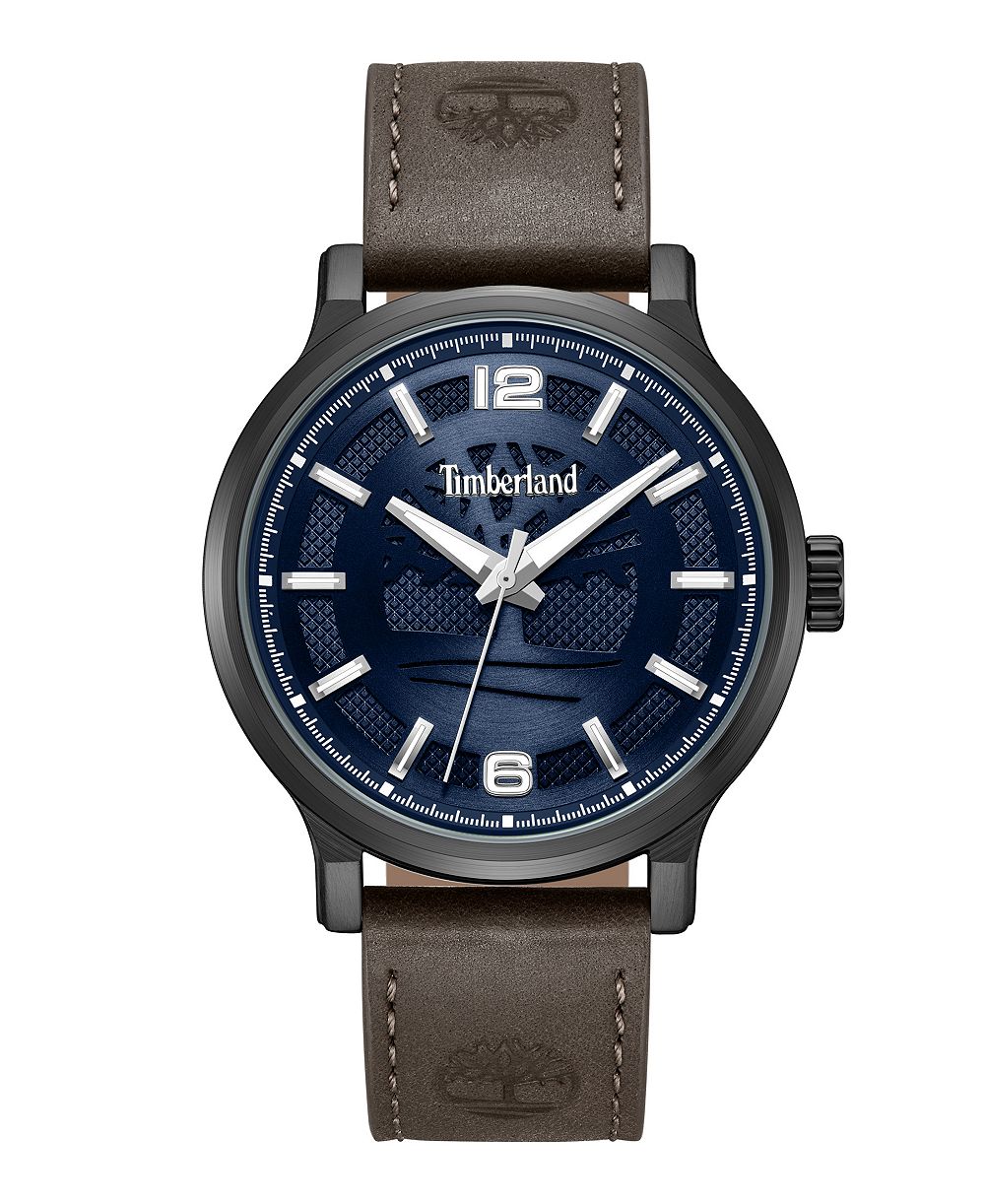 Timberland Men's Quartz Analog Leather Watch 43mm