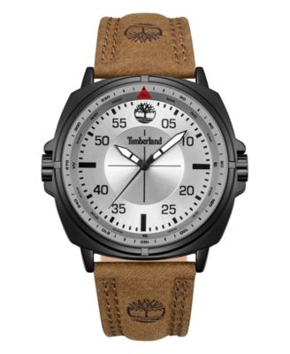 Timberland мужские кварцевые часы с кожаным ремешком, 48 мм