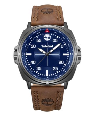 Timberland мужские кварцевые часы с кожаным ремешком, 48 мм