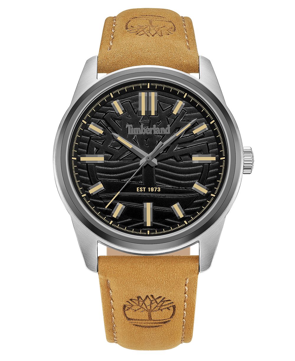 Timberland Men's Northbridge Quartz Leather Watch 45mm