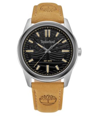 Мужские наручные часы Timberland Northbridge с кварцевым механизмом и кожаным ремешком, 45 мм