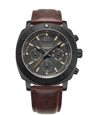 Timberland мужские кварцевые часы Pyperville с датой, кожаный ремешок 45mm