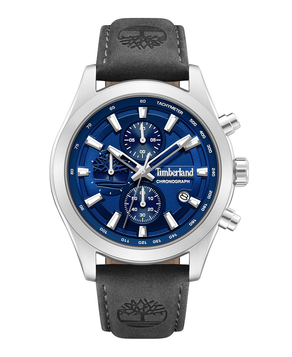 Timberland Men's Chronograph Ashmont Sport Leather Watch 44mm