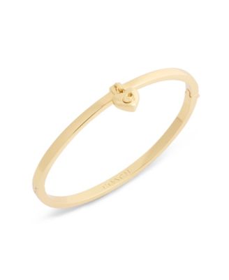 COACH Gold-Tone Heart Charm Bracelet