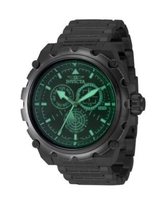 Invicta мужские кварцевые часы Coalition Forces 49202 из чёрной нержавеющей стали, 50 мм