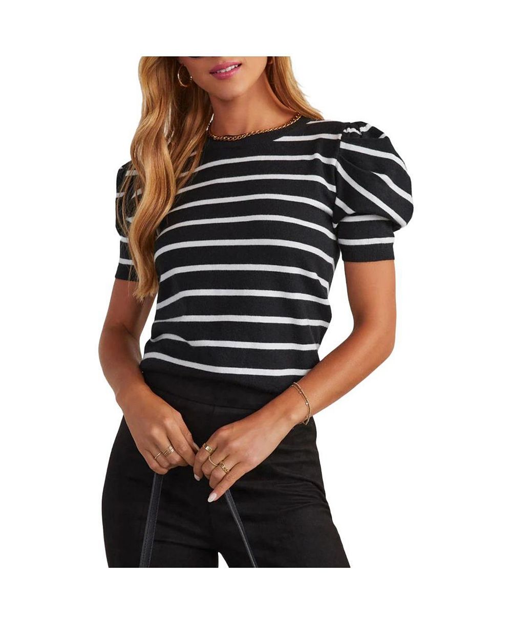 Gallery Seven Women's Trendy Puff Sleeve Knit Top