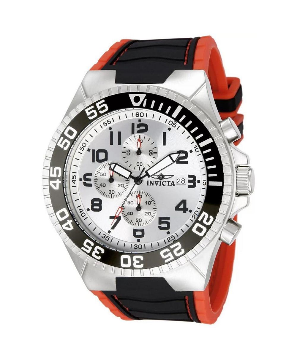 Invicta Men's Quartz Pro Diver Rubber Band Watch, Water-Resistant to 100 Meters, 52mm