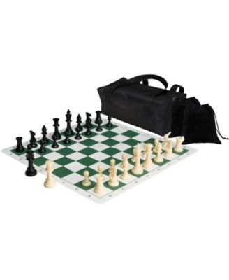 SEVORLEY Roll-Up Tournament Weighted Chess Set, Ages 6+