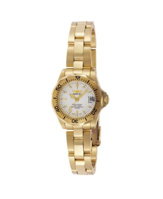 Invicta Women's Quartz Pro Diver Water-Resistant Gold-Tone Stainless Steel Watch, 24.5mm