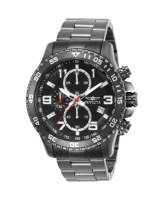 Invicta Men's Quartz Mach Gala Gunmetal Stainless Steel Watch, 48mm