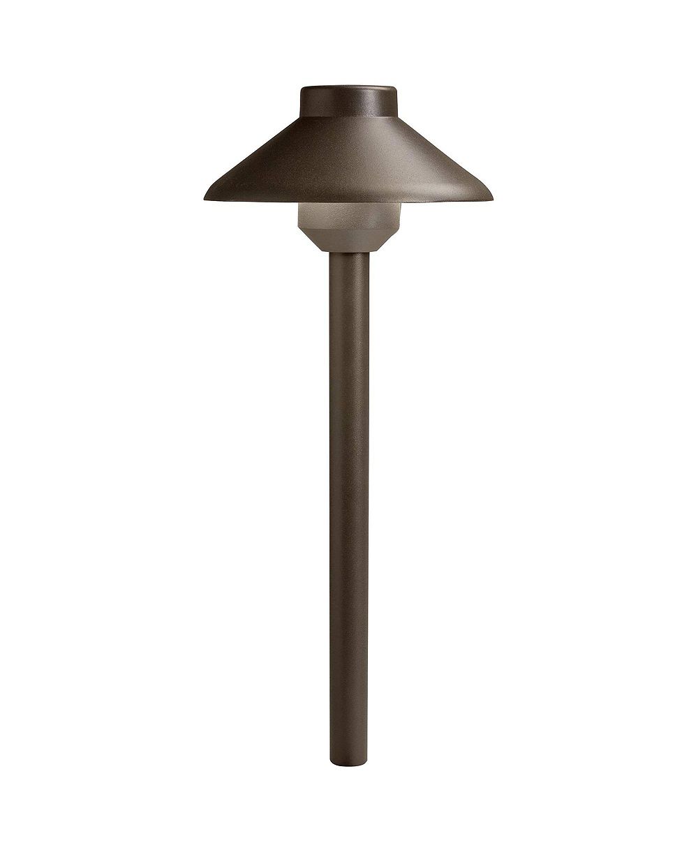 Kichler садовый светильник Stepped Dome высотой 22 1/2", текстурированная бронза, LED, низковольтный