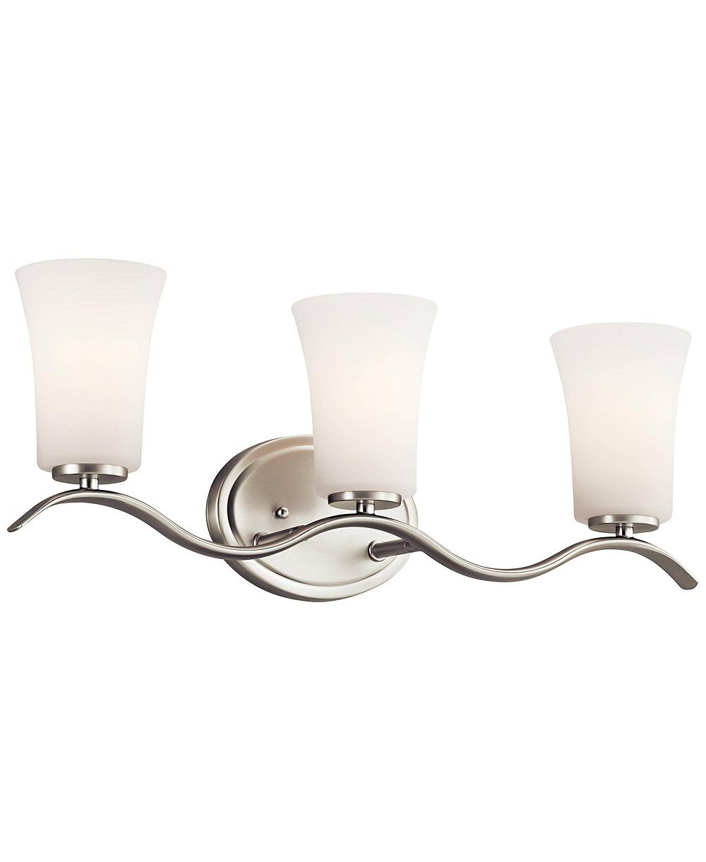 Kichler Armida 23" Wide Brushed Nickel 3-Light Bath Light