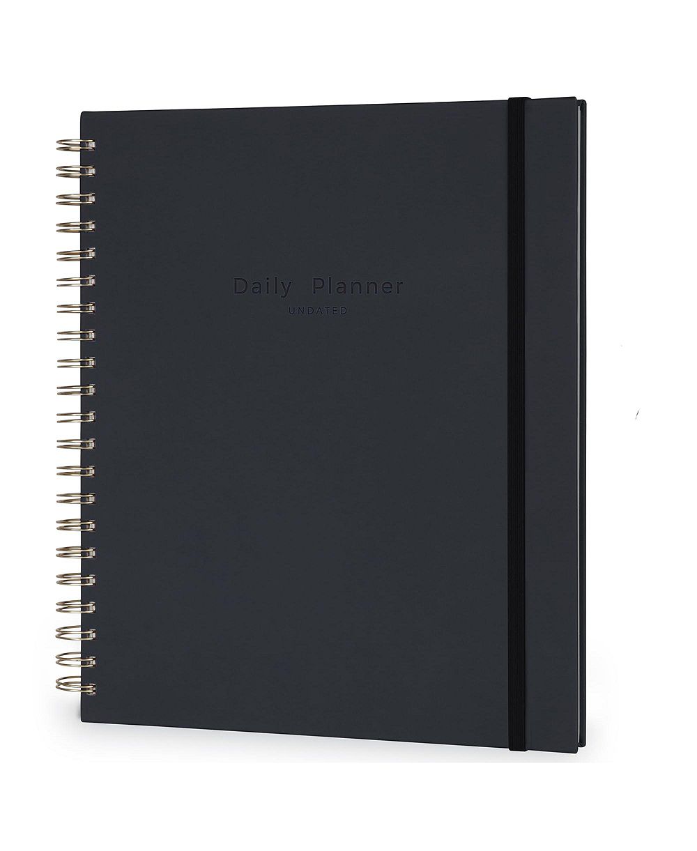 DANRONG Undated Daily Planner Hourly Schedule Habit Tracker To Do List Hardcover Notebook