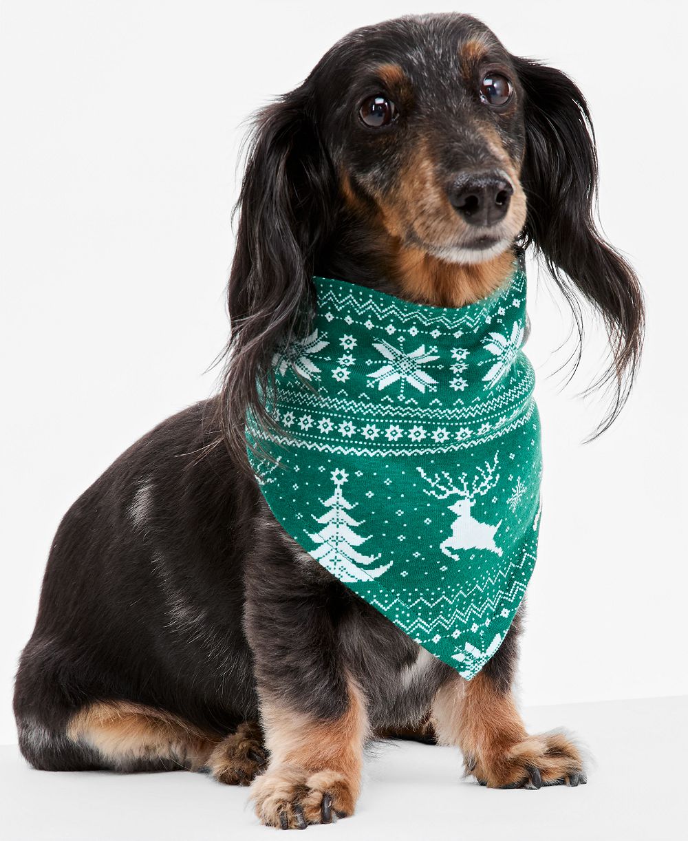 Бандана с оленем Holiday Lane Pet Deer Fairisle