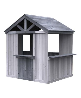 Jack & June JJ-Playhouse Cedar Farmhouse Playhouse, 53" L x 48" W x 64" H, Ages 3+