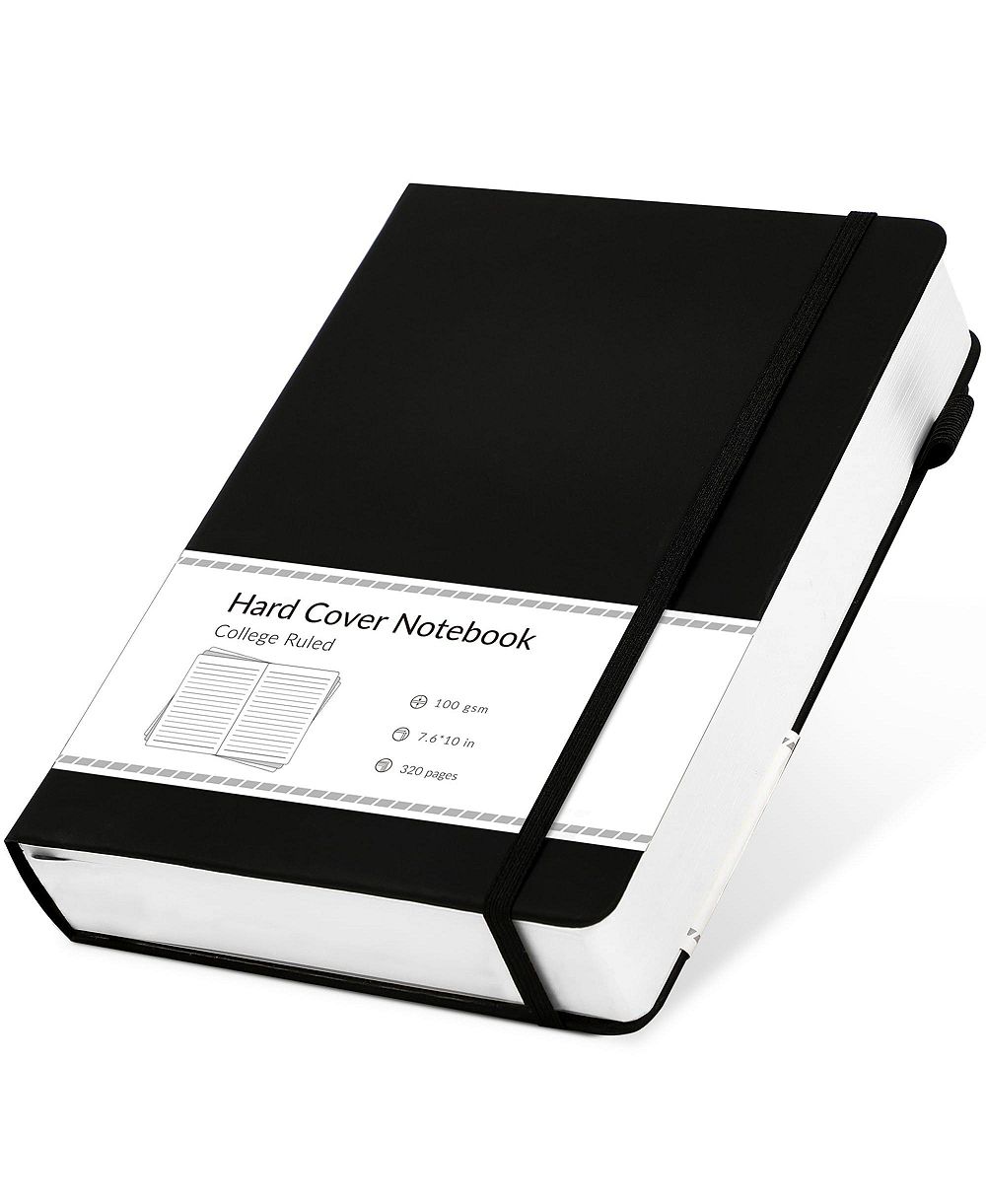 DANRONG 2 Pack Leather Hardcover Journals Notebooks for Work Writing Note Taking