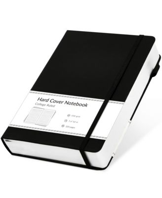 DANRONG 2 Pack Leather Hardcover Journals Notebooks for Work Writing Note Taking