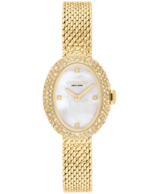 COACH Women's Quartz Sammy Gold-Tone Stainless Steel Bracelet Watch 22.5mm