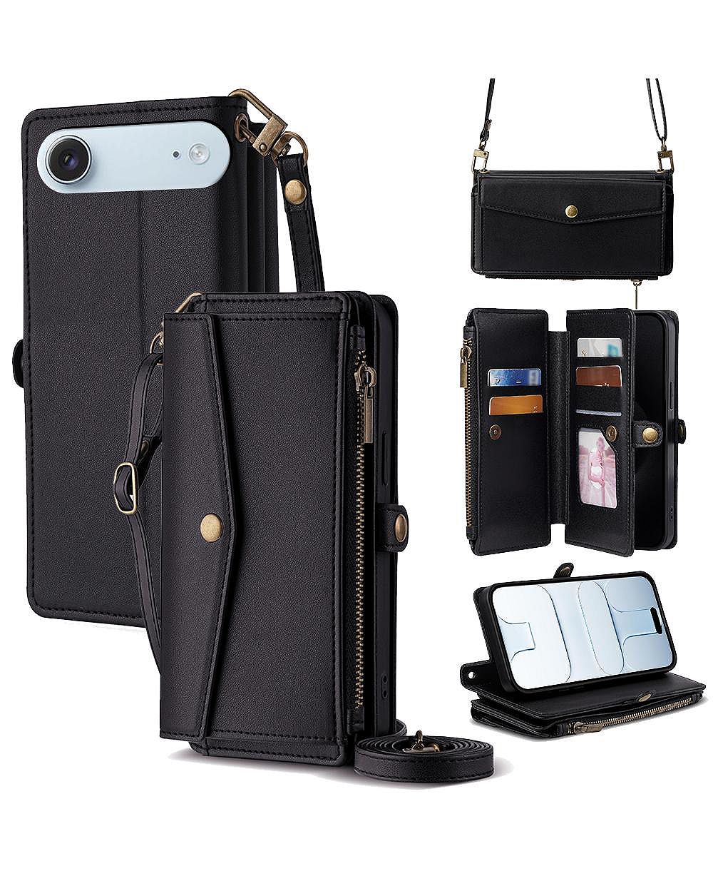 Artudatech Card-Holder Crossbody Wallet Case for iPhone 12-17