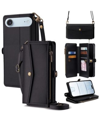 Artudatech Card-Holder Crossbody Wallet Case for iPhone 12-17