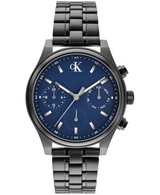 Calvin Klein мужские кварцевые часы с серым браслетом из нержавеющей стали, 38 мм