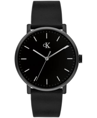 Мужские кварцевые часы Calvin Klein с кожаным ремешком, 40 мм
