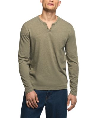Lucky Brand Men's Venice Notch-Neck Burnout Long-Sleeve Henley