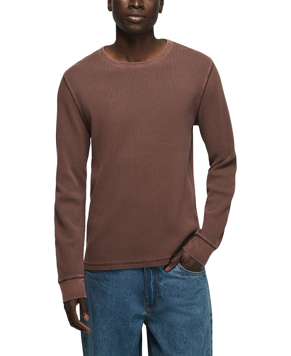 Lucky Brand Men's Thermal Long-Sleeve Crew Neck Thermal T-Shirt