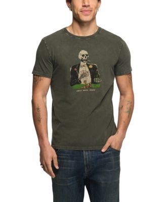 Lucky Brand Men's Dead Man's Hand Graphic Crew Neck T-Shirt