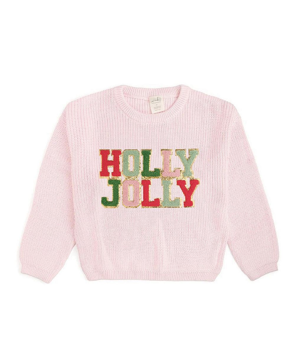 Sweet Wink Toddler Girls' 2T-5T Holly Jolly Christmas Long-Sleeve Sweater