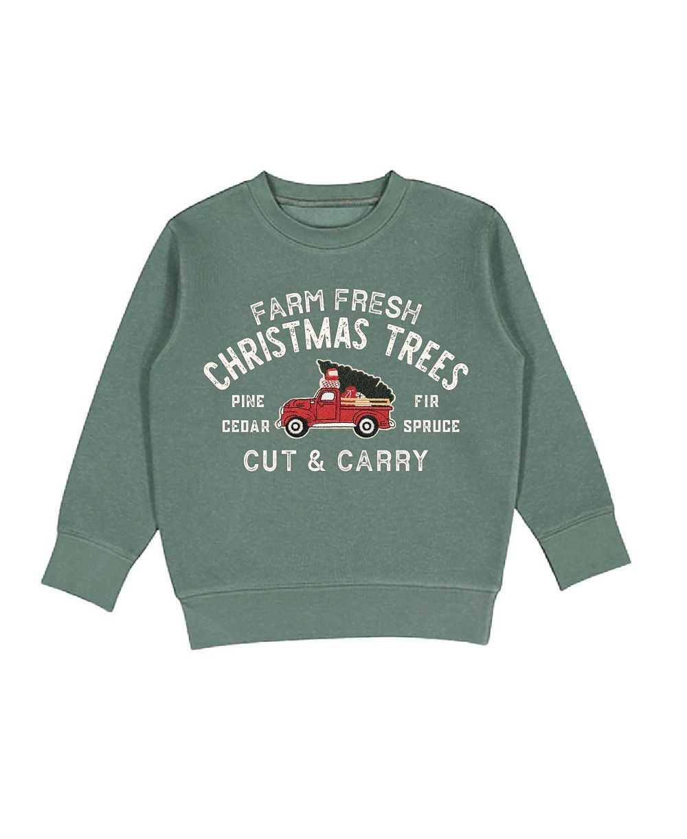 Sweet Wink Boys' 2T-20 Farm Fresh Christmas Tree Patch Holiday Graphic Sweatshirt